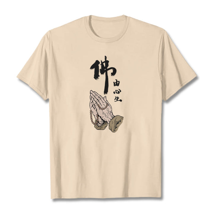 Buddha Stones Praying Tee T-shirt