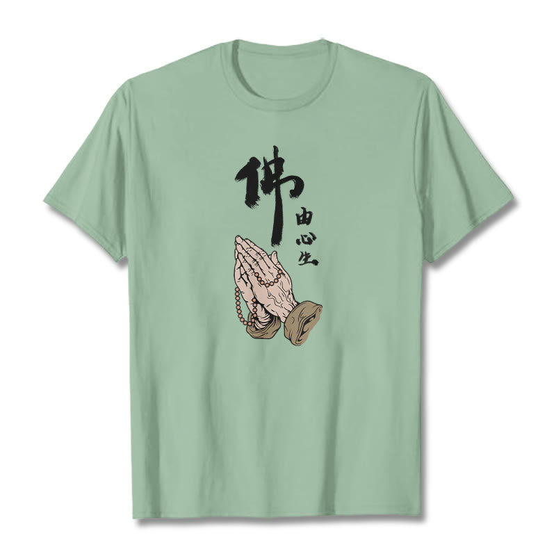 Buddha Stones Praying Tee T-shirt