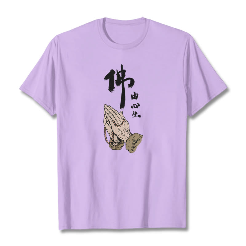 Buddha Stones Praying Tee T-shirt