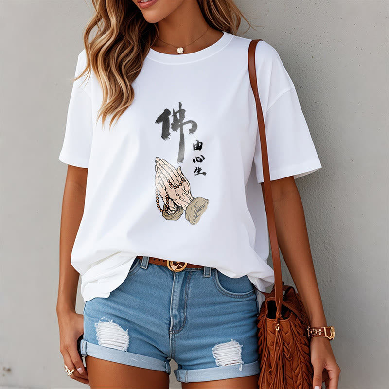Buddha Stones Praying Tee T-shirt - image 2