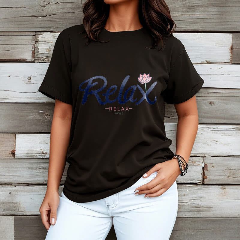 Buddha Stones RELAX Lotus Tee T-shirt - image 7