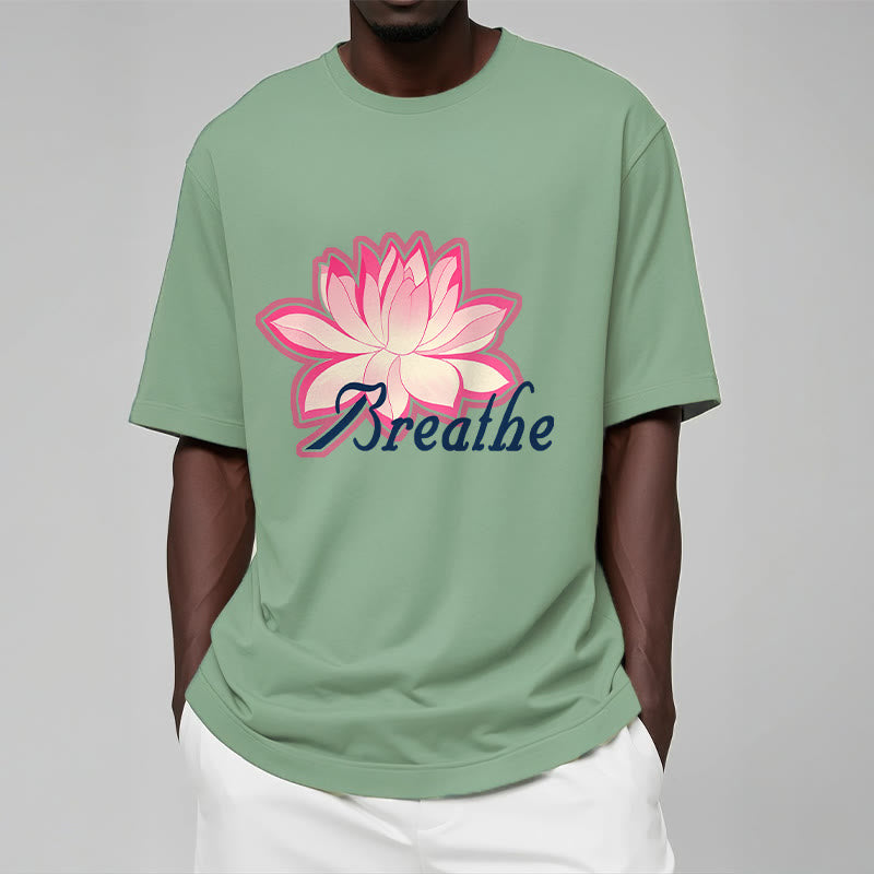 Buddha Stones BREATHE Lotus Flower Tee T-shirt - image 15