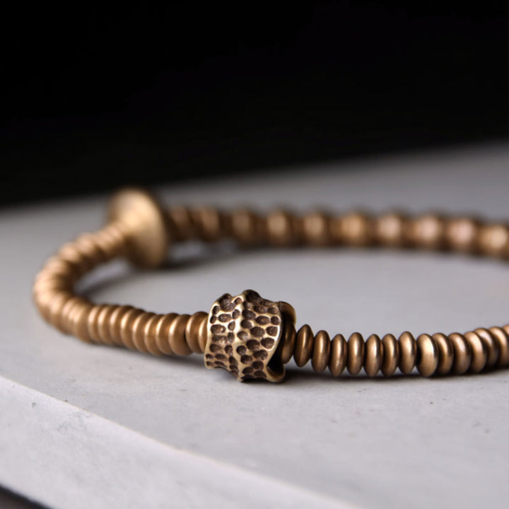 Buddha Stones Balance Copper Luck Brass Bracelet