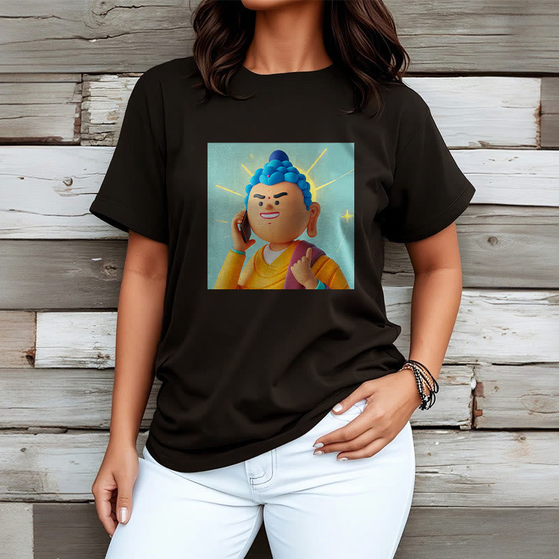 Buddha Stones Funny Cartoon Buddha Tee T-shirt - image 10