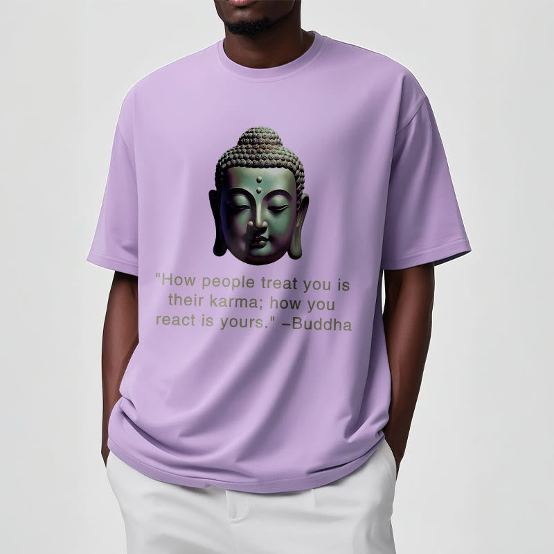 Buddha Stones How People Treat You Is Their Karma Buddha Tee T-shirt - image 13