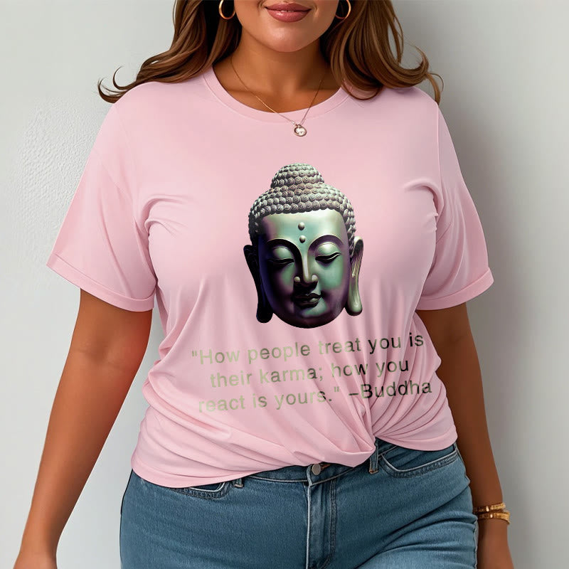Buddha Stones How People Treat You Is Their Karma Buddha Tee T-shirt - image 10