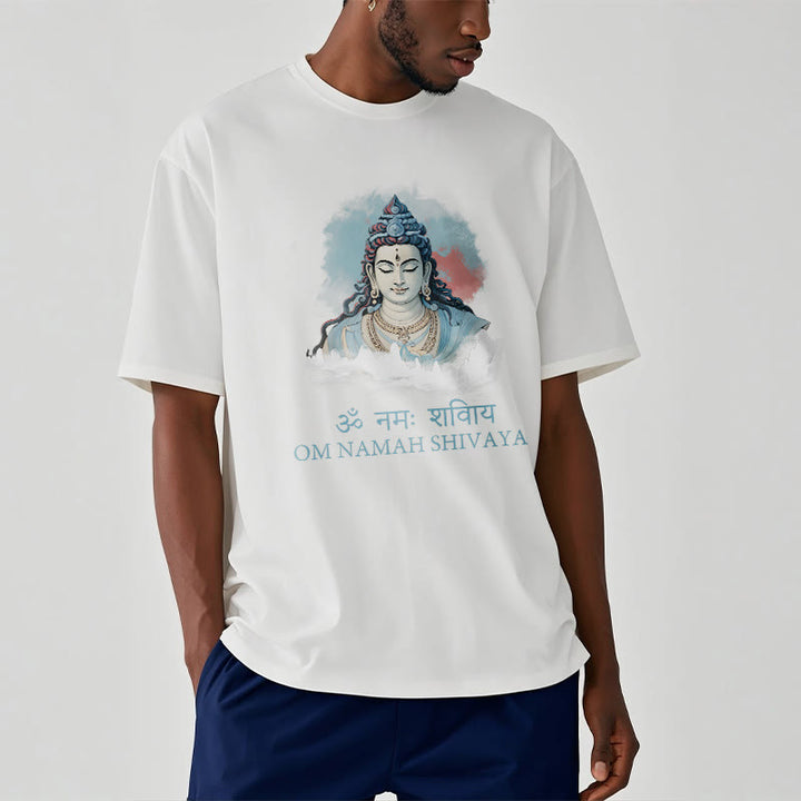 Buddha Stones Sanskrit OM NAMAH SHIVAYA Colorful Clouds Tee T-shirt - image 5