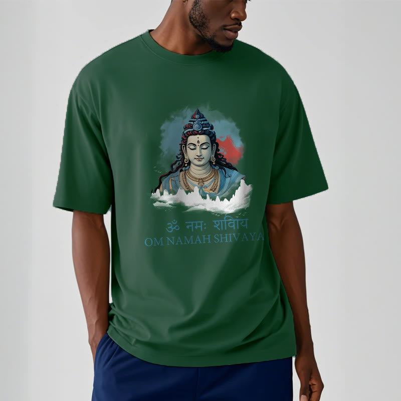 Buddha Stones Sanskrit OM NAMAH SHIVAYA Colorful Clouds Tee T-shirt - image 10