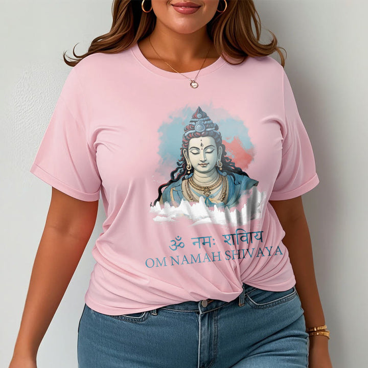Buddha Stones Sanskrit OM NAMAH SHIVAYA Colorful Clouds Tee T-shirt - image 12