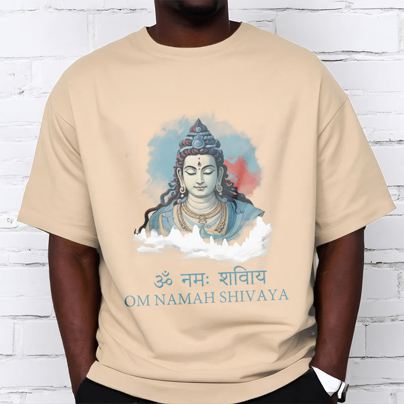 Buddha Stones Sanskrit OM NAMAH SHIVAYA Colorful Clouds Tee T-shirt - image 8