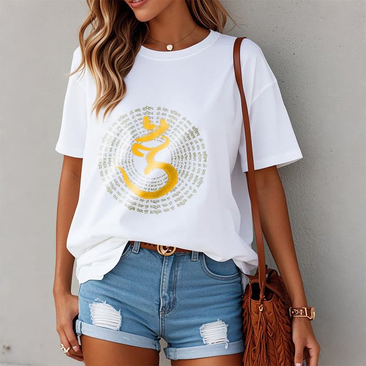 Buddha Stones 108 OM NAMAH SHIVAYA Mantra Sanskrit Tee T-shirt - image 8