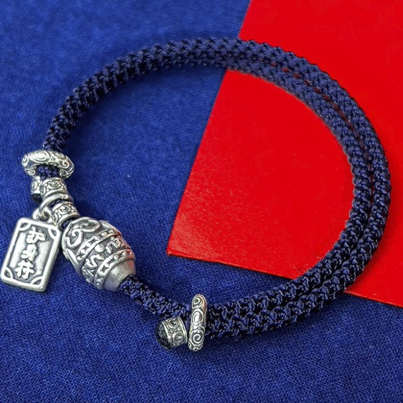 Buddha Stones 925 Sterling Silver Elephant Safe And Well Amulet Charm Strength Bracelet - image 13