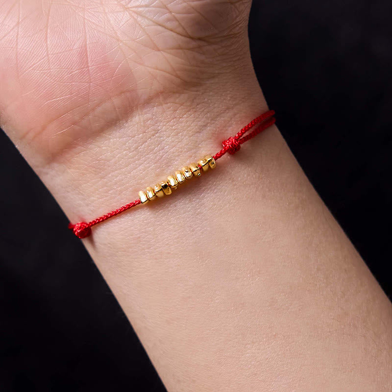 Buddha Stones Handmade 925 Sterling Silver Small Pieces Protection Braided Ultra-Thin Rope Bracelet - image 4