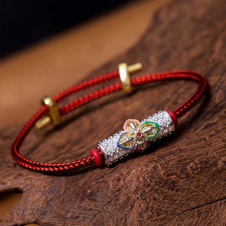 Buddha Stones Copper Luck Red String Bracelet