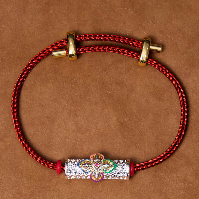 Buddha Stones Copper Luck Red String Bracelet