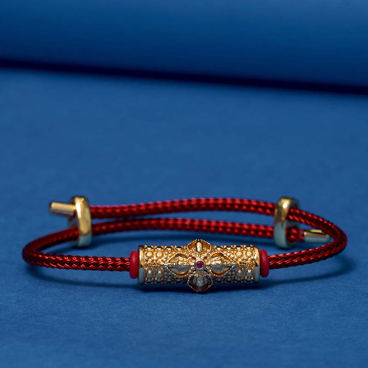 Buddha Stones Copper Luck Red String Bracelet