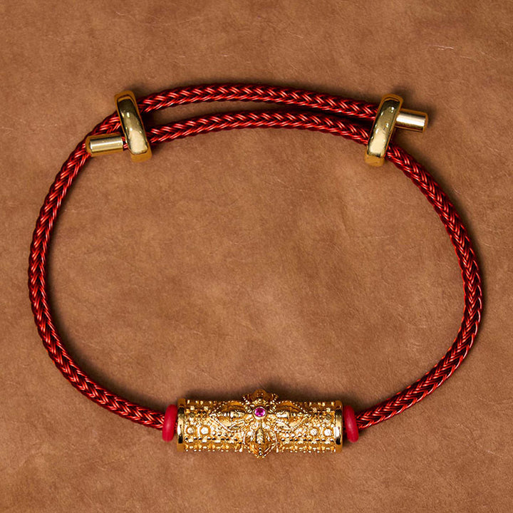 Buddha Stones Copper Luck Red String Bracelet