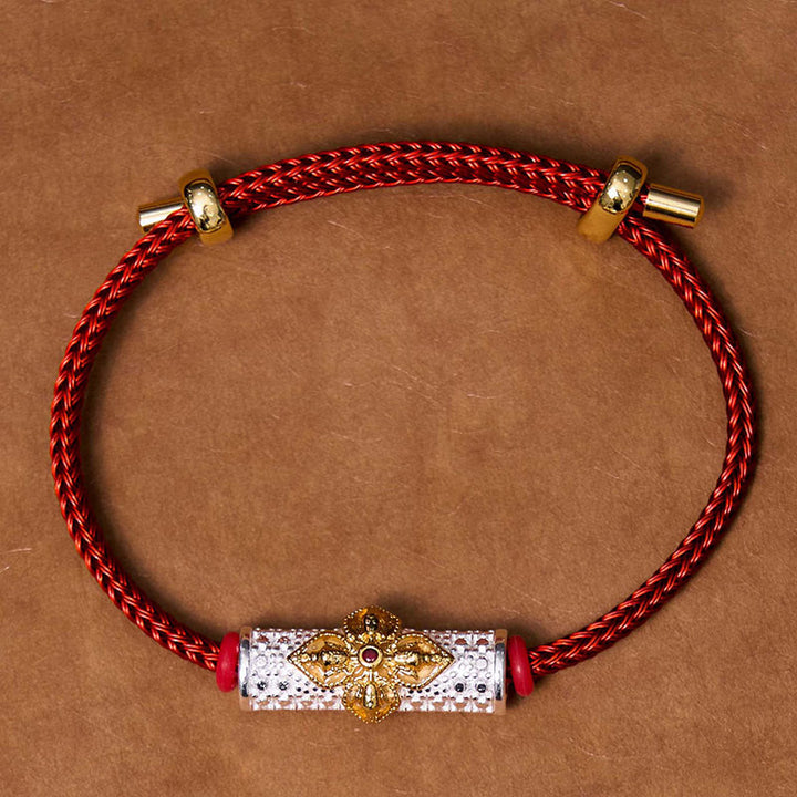 Buddha Stones Copper Luck Red String Bracelet