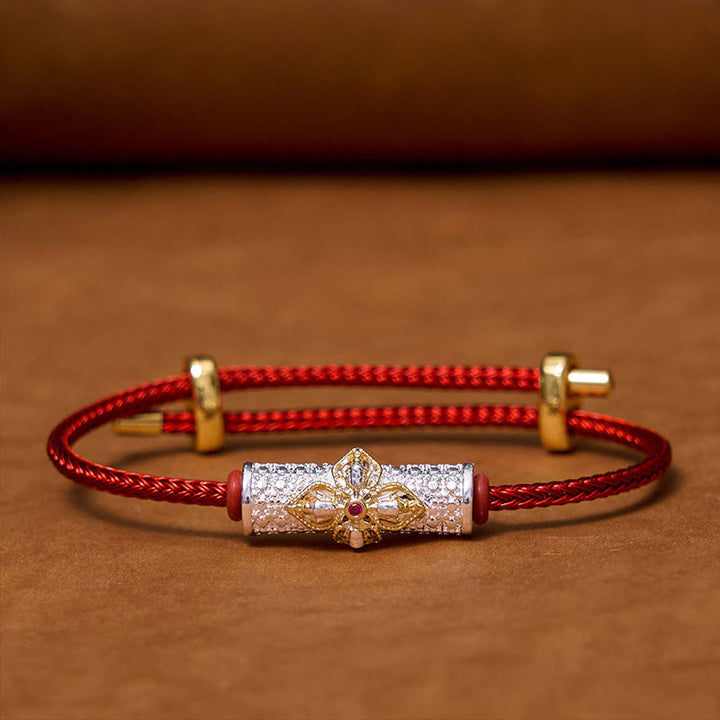 Buddha Stones Copper Luck Red String Bracelet