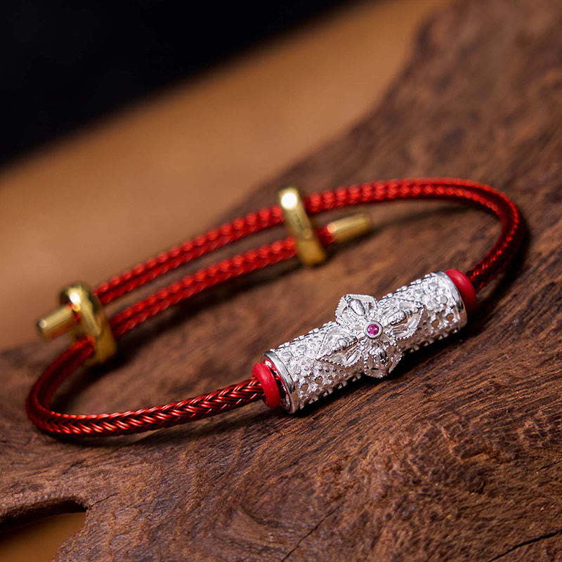 Buddha Stones Copper Luck Red String Bracelet