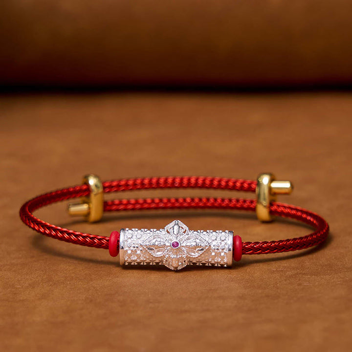 Buddha Stones Copper Luck Red String Bracelet