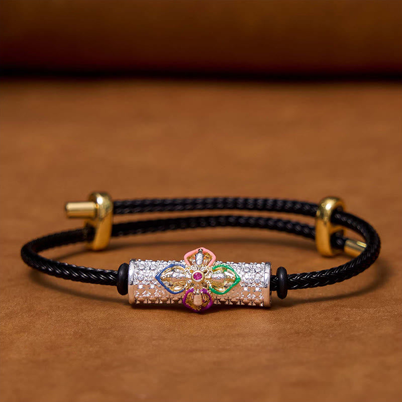 Buddha Stones Copper Luck Red String Bracelet