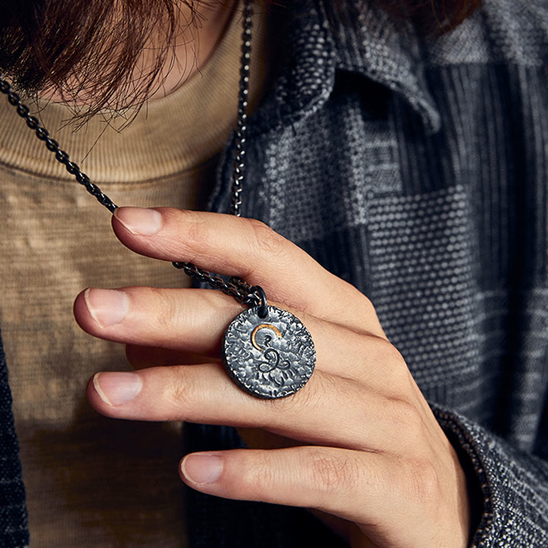 Buddha Stones 999 Sterling Silver 999 Gold 925 Sterling Silver Buddha Statue Lotus Necklace Pendant - image 1