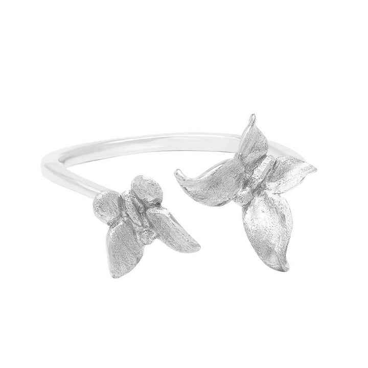 Buddha Stones 925 Sterling Silver Butterfly Love Ring - image 12