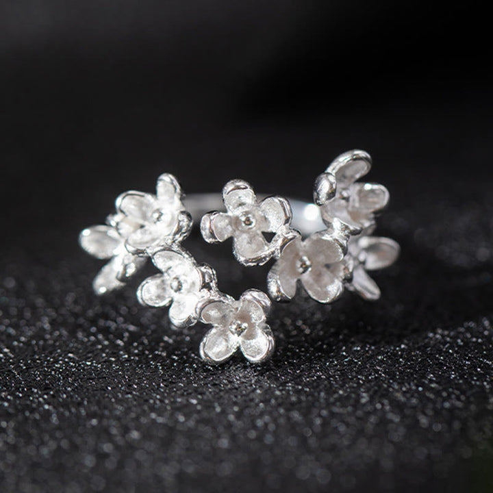 Buddha Stones 925 Sterling Silver Osmanthus Fragrans Ring - image 8