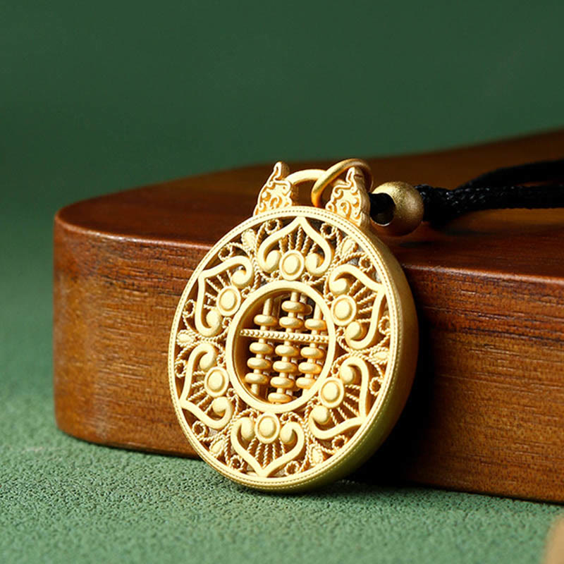 Buddha Stones Gold Plated Copper Koi Fish Strength Necklace Pendant - image 2