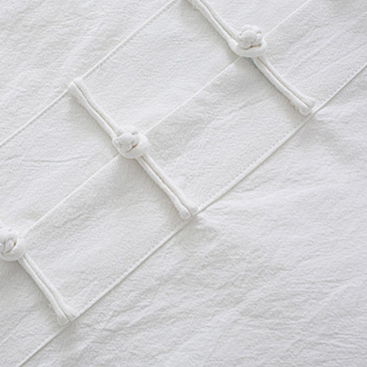 Buddha Stones Meditation Frog-Button Tang Long Sleeve Shirt Pants Men's Suit - image 6