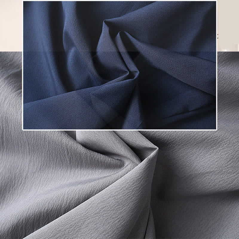 Buddha Stones Tang Frog-Button Short Sleeve Shirt Wide Leg Pants Men's Suit - image 6