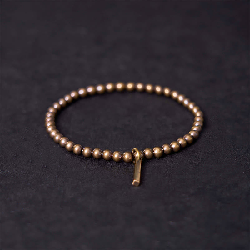 Buddha Stones Pure Copper Brass Beads Self Care Healing Bracelet - image 2