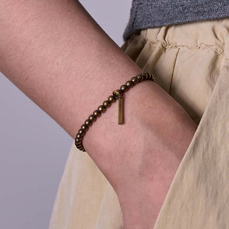 Buddha Stones Pure Copper Brass Beads Self Care Healing Bracelet - image 6