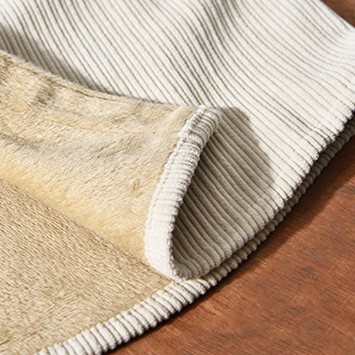 Buddha Stones Men's Long Sleeve Turn-down Collar With Pocket Corduroy Comfortable Shirt - image 6