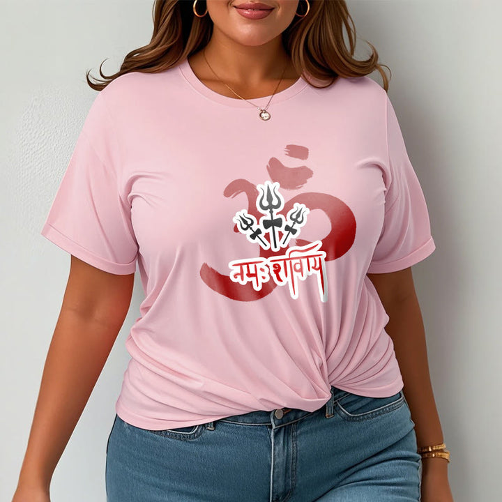 Buddha Stones OM NAMAH SHIVAYA Three Small Tridents Cotton Tee T-shirt - image 11