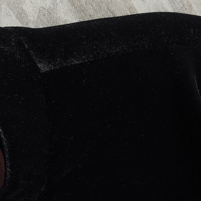 Buddha Stones Tang Suit Frog-button Round Neck Cotton Men's Jacket Shirt Clothing - image 5