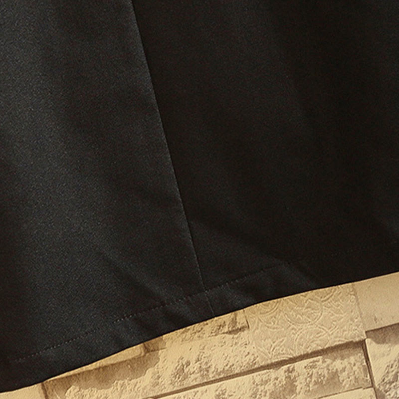 Buddha Stones Embroider Dragon Phoenix Casual Frog-button Cotton Men's Jacket Shirt Clothing - image 7