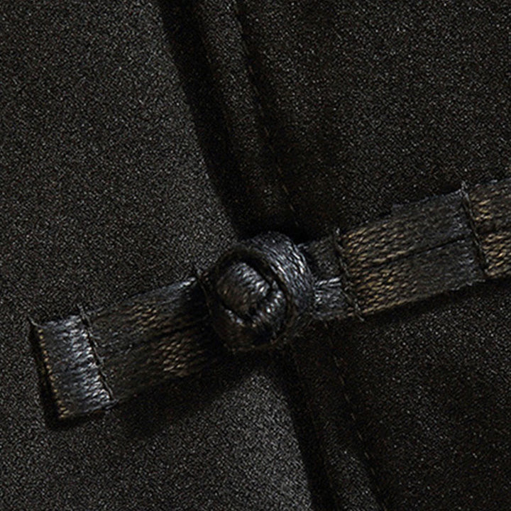 Buddha Stones Embroider Dragon Phoenix Casual Frog-button Cotton Men's Jacket Shirt Clothing - image 5