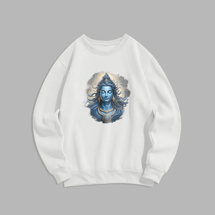 Buddha Stones OM NAMAH SHIVAYA Buddha Fleece Lined Polyester Sweatshirt