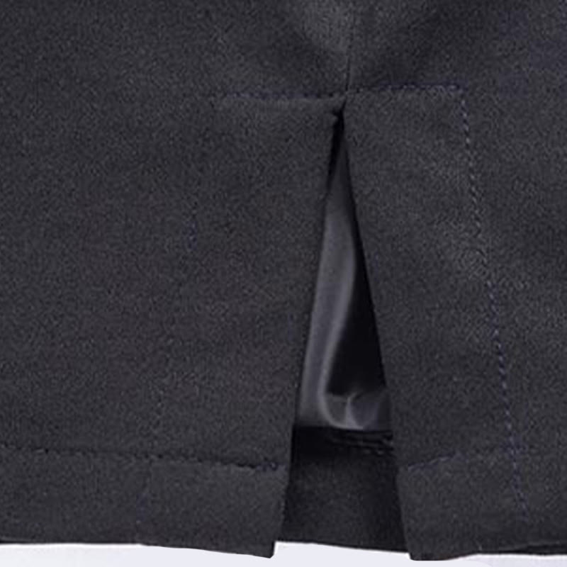Buddha Stones Dragon Embroidery Frog-button Polyester Men's Jacket Shirt Clothing With Pockets - image 13