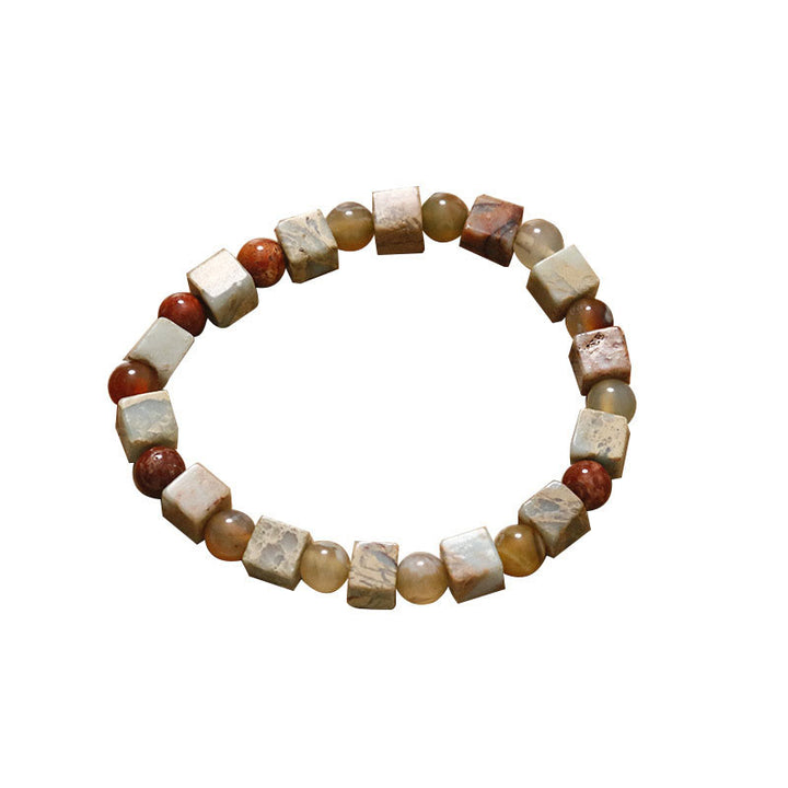 Buddha Stones Shoushan Stone Red Agate Prosperity Bracelet