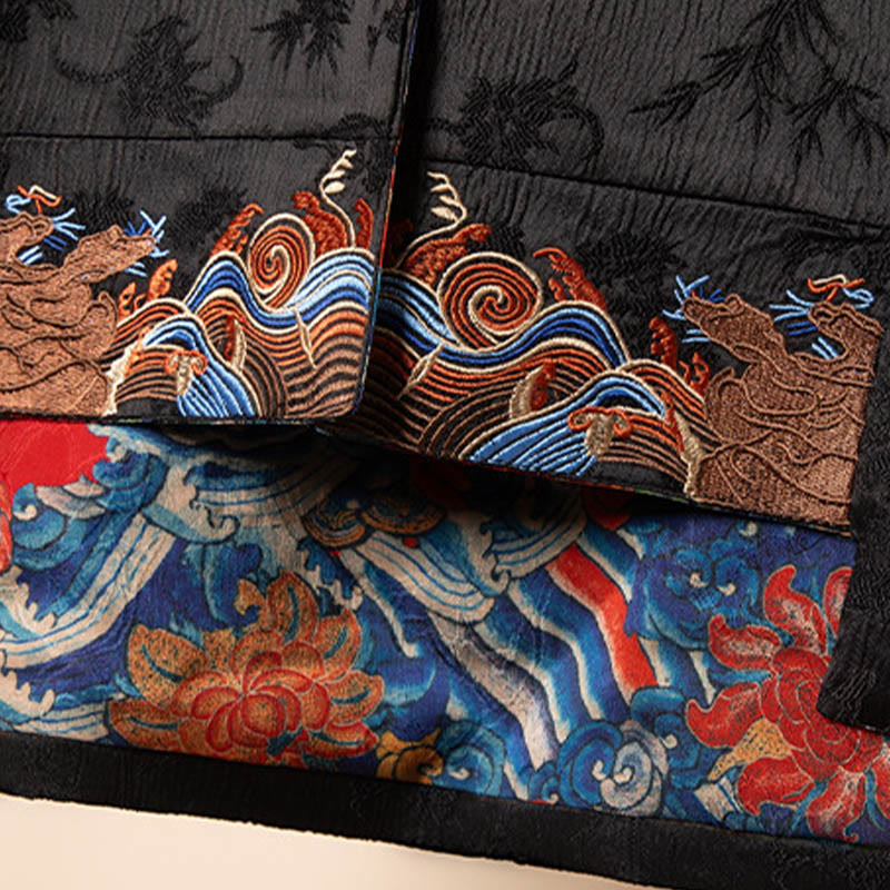 Buddha Stones Vintage Embroidery Flower Cloud Pattern Vest - image 7