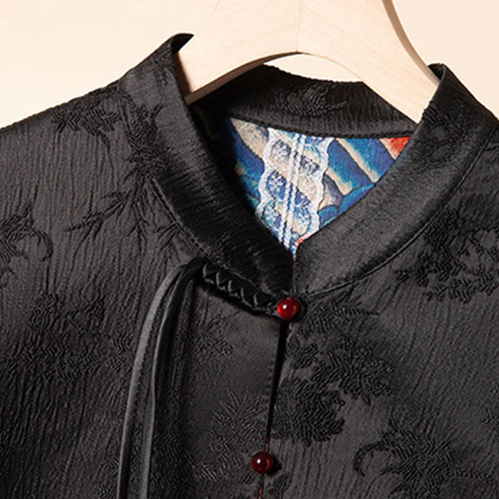 Buddha Stones Vintage Embroidery Flower Cloud Pattern Vest - image 5