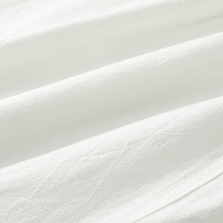 Buddha Stones Cross-Collars Cotton Tang Suit Hanfu Top Pants Clothing Men's Set - image 25