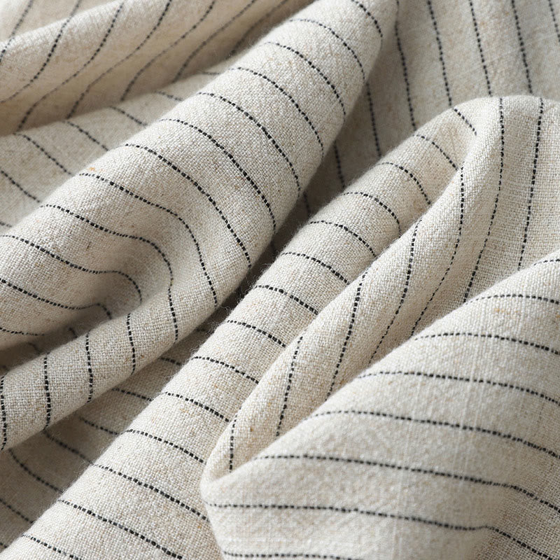 Buddha Stones Vertical Striped High Waist Wide Leg Pants With Pockets - image 7