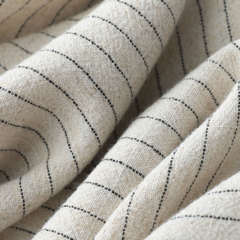 Buddha Stones Vertical Striped High Waist Wide Leg Pants With Pockets - image 6