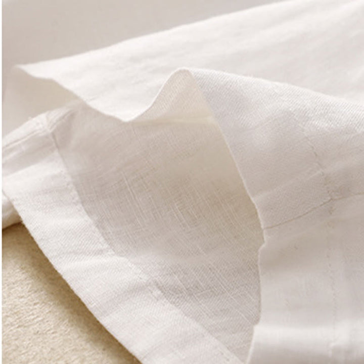 Buddha Stones Vintage High Waist Lace-up Cotton Linen Harem Pants With Pockets - image 23