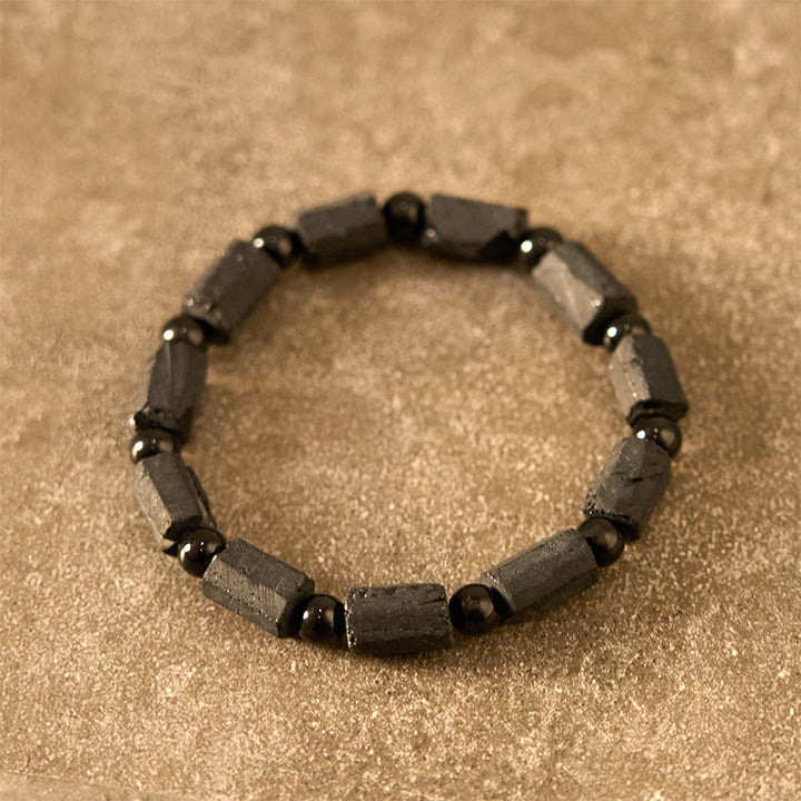 Buddha Stones Black Tourmaline Wisdom Bracelet