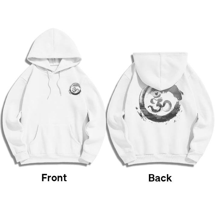 Buddha Stones Om Lotus Fleece Lined Hoodie